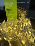 Ecosmart 200 Pro-grade Super-bright Led C9 String Lights Warm White Icicles. Fixed Price $35.00.