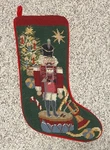Sferra Needlepoint Christmas Stocking Nutcracker And Drum 22X7. Fixed Price $69.99.
