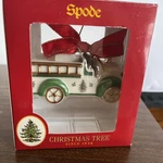 Spode Tree Holiday Fire Engine Christmas Ornament New Box, Unopened Scarce. Fixed Price $30.00.
