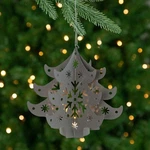 Northlight Lighted Gray Cut Out Tree Christmas Ornament. Fixed Price $12.49.