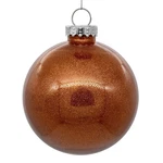 Vickerman 4.75 In. Glitter Clear Christmas Ball Ornament, Copper - Bag. Fixed Price $5.23.