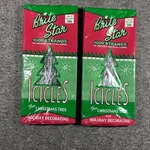 Lot Of Vtg Style Brite Star 18 Icicles Christmas Tree 2000 Strand Tinsel Usa. Fixed Price $9.60.