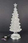 Raz Imports 14" Lighted Clear Christmas Tree Swirling Glitter Holiday Decor. Fixed Price $14.23.
