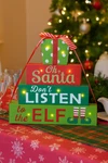 Glitzhome 12 Lighted Wooden Christmas Gift Block Table Cor (6-2A). Fixed Price $29.99.