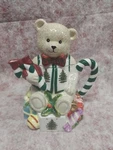 Spode Christmas Tree Teddy Bear Teapot 9.5"HX7.5WX 5"D New Box Hand Painted. Fixed Price $25.00.