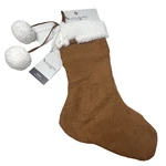 Koolaburra By Ugg Christmas Stocking 12" 21" Chestnut White Faux Fur Holiday. Fixed Price $19.99.
