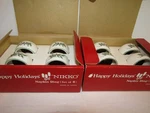Nikko Happy Holidays Of 8 Napkin Rins (2 Sets 4) Holly & Berries 1 3/4". Fixed Price $34.99.