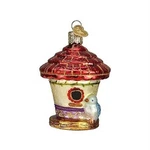 Old World Christmas Blown Glass Ornament, Charming Birdhouse. Fixed Price $15.47.