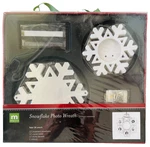 Snowflake Photo Wreath Kit Christmas Holiday Diy Craft For Wall Door New 2006. Fixed Price $16.24.