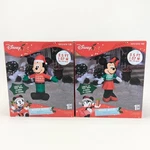 Gemmy 3.5 Ft Inflatable Christmas Mickey Minnie Mouse Set - Sweater Santa Hat. Fixed Price $84.97.