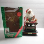 Holiday Creations Noel North Pole Musical Santa Light Up Candle In His Workshop. Fixed Price $21.21.