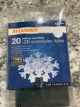 Sylvania, Led Snowflake Lights, 20 7.33 Total Feet, New In Box. Fixed Price $23.50.