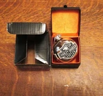 Harley-davidson Christmas Tree Silver Ball Ornament In New Condition Two. Fixed Price $18.95.