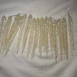 Vintage 15 Icicles Ornaments Crystal Clear Holiday Decor Christmas Sparkle 6. Fixed Price $17.09.