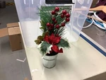 Happy Holidays Mini Poinsettia Greenery. Fixed Price $7.05.