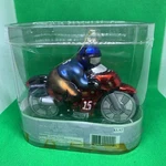 Vtg Motorcycle Racer Christmas Ornament By Holiday Magic Hand Blown Glass. Fixed Price $12.00.
