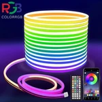 Led Rope Lights,flexible Strip With Remote And App Control Rgb. Fixed Price $39.49.
