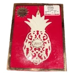 Lenox Tree Ornament Greetings 2003 Pineapple Porcelain Christmas Holiday. Fixed Price $21.00.