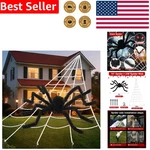 Huge Outdoor Halloween Spider Web Decoration, 236-INCH Triangular Creepy. Fixed Price $25.30.