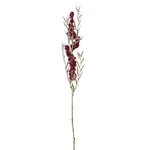Vickerman FNT222338 In. Frosted Glitter Pepper Berry Spray, Red - 4 Bag. Fixed Price $10.65.