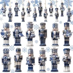Barydat 36 Pcs Christmas Nutcracker Ornaments For Tree Blue And Multi Color. Fixed Price $14.52.