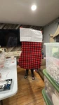 Jumbo Christmas Stocking Red Plush 43-INCH Tall White Cuff Large Gift Holder .... Fixed Price $14.99.