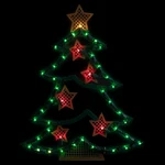 Northlight 17.75" Lighted Christmas Tree With Stars Window Silhouette. Fixed Price $28.97.
