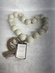 New! Threshold Designed With Studio Mcgee 50" Ceramic Bead Garland Cream. Fixed Price $14.99.
