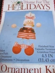 Christmas Ornament Kit Mrs. Claus Darice Home For The Holidays 4.5" Ages 8+ Bell. Fixed Price $10.95.