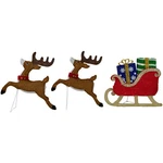 Northlight 59" Lighted Reindeer With Sleigh Christmas Decoration. Fixed Price $175.49.