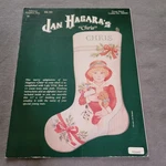 Jan Hagara's " Chris Cross Stitch Stocking Leaflet #84005 Johnson Creative Art. Fixed Price $5.00.