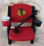 Chicago Blackhawks Stadium Chair Resin Ornament 4" Team Sports America. Fixed Price $10.99.