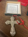 Wallace 1997 Grande Baroque Sterling Silver Cross Ornament. Fixed Price $80.00.