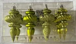 Vickerman 4" Celadon Green Finial Christmas Ornament (8 Pack) (N500054). Fixed Price $20.00.