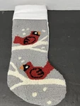 New Christmas Stocking Hooked Wool Red Cardinal Bird 19" Winter Cypress Homes. Fixed Price $24.95.