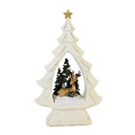 Roman W/lighted Scene Figurine Sleigh Deer Christmas Trees. Fixed Price $56.99.