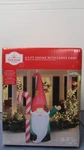 New Holiday Time 6 .5 Ft Gnome With Red Hat Candy Cane Yard Inflatable. Fixed Price $49.99.