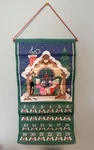 Vintage Avon Christmas Countdown Advent Hanging Calendar Cloth 1987 No Mouse. Fixed Price $89.99.
