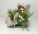 Christmas Snowman Small Winter Centerpiece Holiday Whimsical Fun Decoration New. Fixed Price $76.00.