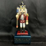 Decoris Musical Animated 12" Nutcracker Christmas We Wish You Merry. Fixed Price $24.00.