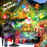 Christmas Projector Lights Outdoor Waterproof, 10 Slides X 8 Bright Hd Patter.... Fixed Price $63.04.