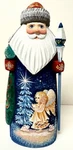 Alkota Russian Genuine Wooden Collectible Guardian Angel With Tree", 10.5"H. Fixed Price $185.00.