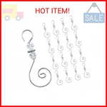 Increway Ornament Hooks, 30 Pcs Silver S-shaped Hangers Swirl Christmas Tre. Fixed Price $18.23.