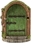 Green Fairy Door, Wooden Miniature Garden Doors Outdoor Gnome H. Fixed Price $15.99.