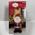 Christmas Airblown Inflatables Yard Decoration Santa, 4 Ft. Fixed Price $29.99.