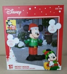 Mickey Mouse Green Sweater Christmas Disney Gemmy 3.5 Ft Airblown Inflatable Nib. Fixed Price $49.99.