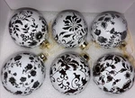 Hotel Du Cobb 6-PACK Glass Ball Ornaments By Dennis Basso. Fixed Price $30.00.