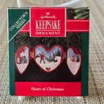 1991 Hallmark Keepsake Collectors Series #2 Heart Of Christmas Ornament. Fixed Price $9.00.