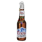 Old World Christmas Glass Ornament, Holiday Coors Light Bottle. Fixed Price $17.65.