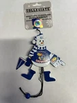 Ku Kansas Jayhawks Wooden Snowman Fan Pull String Christmas Ornament Topperscot. Fixed Price $14.99.